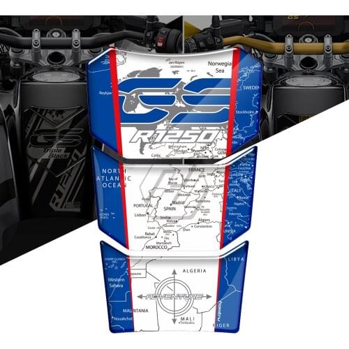 3D Resin Motorcycle Tank Pad Sticker Case for BMW Motorrad R1250GS Adventure ADV 2019-2022