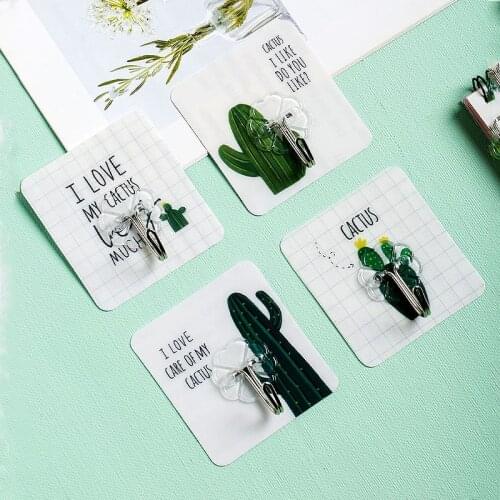 4Self Adhesive Hooks On The Wall Hanger Storage Holder Wall Hanging Decor Hook Sticker Room Multi-purpose For Bathroom Organizer