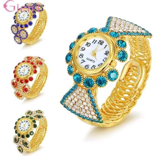 New2019 Arrival Ladies Quartz Watch Strap Fashion Casual Luxury Womens Wrist Band Bracelet Jewelry Time Clock Gold Color