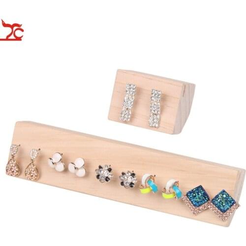 Wood Stud Earring Display Stand Holder Jewelry Storage joyeros organizador de joyas earring stand jewelry display