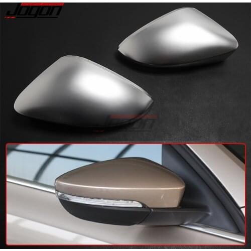 For Skoda Octavia Mk3 5E 2013 - 2018 ABS Chrome Matte Silver Side Wing Rear View Mirror Cap Case Shell Cover Trim Replacement