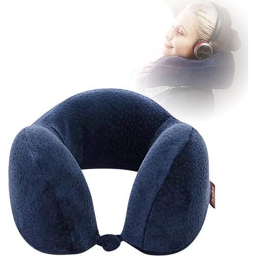 New Type Memory Foam U-Shaped Travel Pillow Slow Rebound Head Support Neck Pillow Cervical Spine Healthcare Soft Napping Pillow