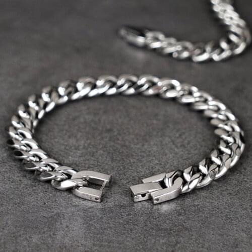 Hiphop Chain Stainless steel bracelet for men Unisex