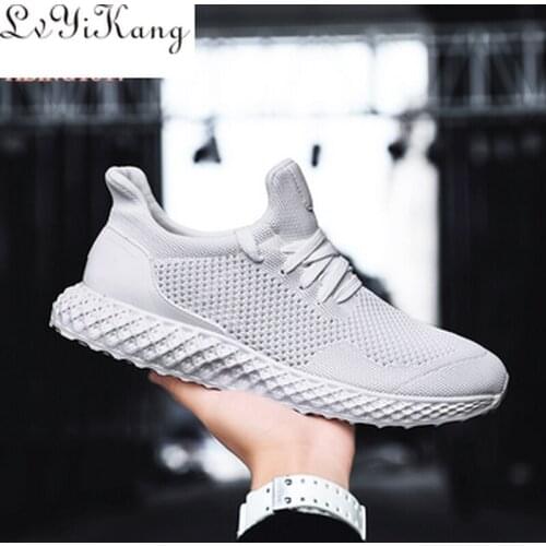 2019 New Men Casual Shoes Breathable Autumn Summer Mesh Brand Lace-up Male Sneakers Lightweight Adults Fashion Tenis Masculino