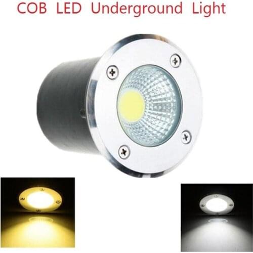 1PCS Free Shipping AC85-265V IP68 5W 10W Warm Cold White Buried Lamp Inground Lighting Outdoor COB LED Underground Lamp Light