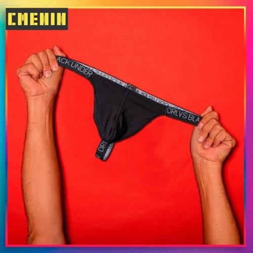Sissy Modal Soft Sexy Gay Underwear Men Mens Thong Jockstrap Mens lingerie G String Men Penis Pouch Gay Underwear Sexi OR6107
