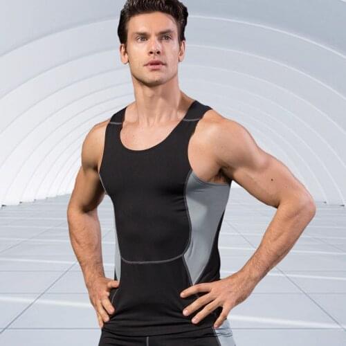 New Mens Running Sport Vest Fitness Sports SleevelessTops Clothing Gym Clothing Breathable Male Training Running Tank top