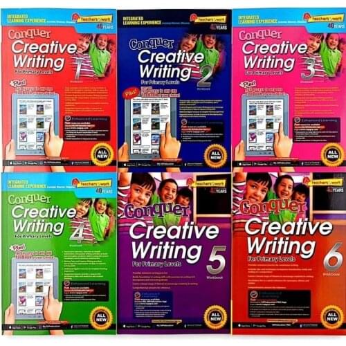 6 Pcs/Set Sap Couquer Creative Writing Book Grade 1-6 Children Learn Write Books Singapore Primary School Mathematics Textbook