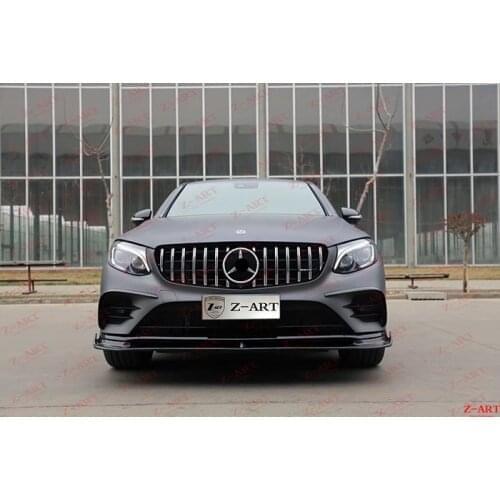 Z-ART carbon fiber front lip + front flap for GLC Coupe 2016-2019 carbon fiber front spoiler for GLC Coupe carbon front chin