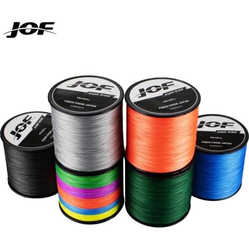 JOF 300M Braided PE Fishing Line Super Strong 4 Strands Fish Wire For Sea Fishing Carp Brand Fish Rope Cord Peche