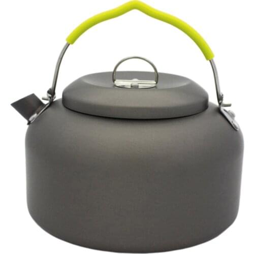 Camping Water Kettle with Handle Fast Heating Gas Teapot Outdoor Compact Lightweight Aluminium Kettles Picnic Cooking Tableware