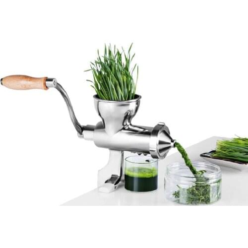 Portable Manual Fresh Apple Orange Wheatgrass Juicer Machine Healthy Hand Slow Wheatgrass Juicer Extractor