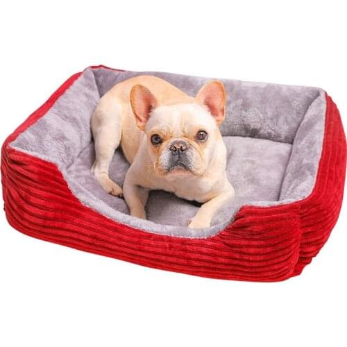 Rectangle Dog Bed Sleeping Bag Kennel Cat Puppy Sofa Bed Pet House Winter Warm Beds Cushion