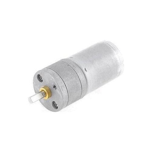 1200RPM Output Speed 4mm Shaft Dia Electric Gearbox Geared Motor 12VDC JGA25-370