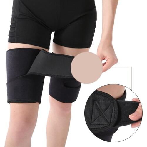 CANFU Adjustable Groin Support Men Women Compression Sport Thigh Waist Wrap Strap Hip Stability Brace Protector