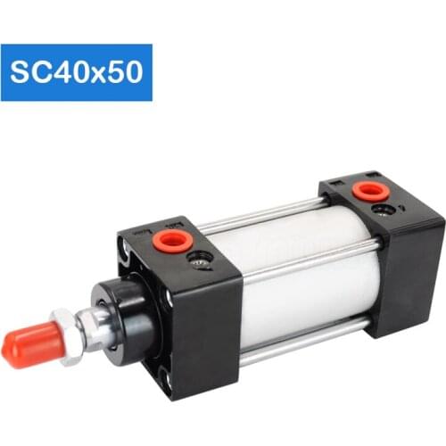 SC40X50 40mm Bore 50mm Stroke Standard Telescopic Air Pneumatic Actuator Piston Seal Specification Impact Pnumatic Cylinder