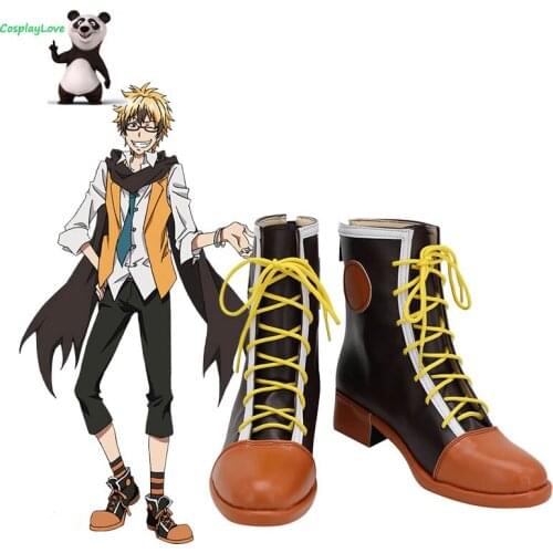 Servamp Hyde Greed Brown Orange Shoes Cosplay Long Boots Leather CosplayLove For Halloween Christmas