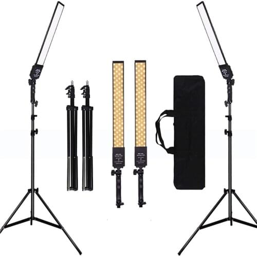 LED Light Photography Studio LED Lighting Kit Adjustable Lights With Stand Tripod Photographic Video Fill Lam 3200K-5500K