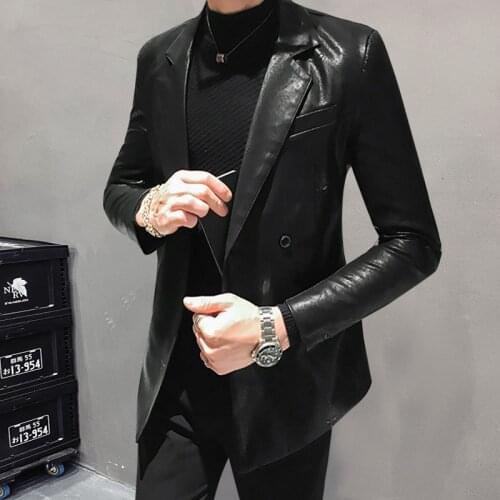Men's Faux Leather Jackets ZJYJFC China