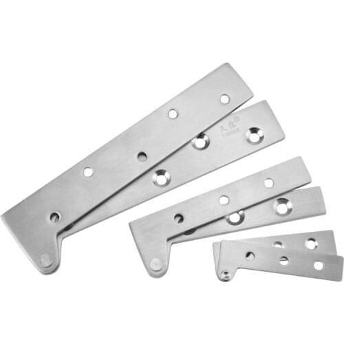 2pcs Hidden Furniture hinge 360 Rotation Steel Up and Down Wood Cabinet Door pivot Hinges Location Shaft Connecting hardware