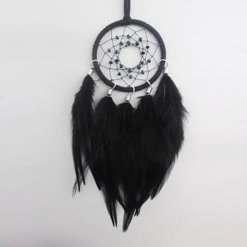1PCS dream catcher Indian feather car pendant home bedroom wall decoration friends Art Gift Girl Lucky Ornaments car decor