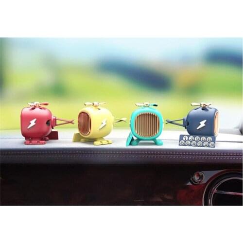 2PCS Car Air Freshener Helicopter Conditioner Air Outlet Aromatherapy Temporary Stop Sign Phone Number Plate Ornaments