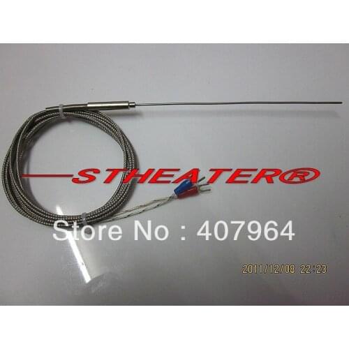 3*100mm K thermocouple SS304 sheath 0-800C China Post Free Shipping
