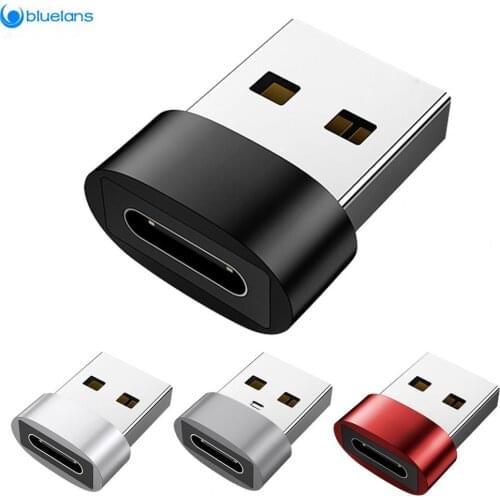 Charger Adapter Charging Data Transmission Aluminum Alloy Type-c FemaletoUSB2.0Converter for Mobile Phone Charging cable adapter