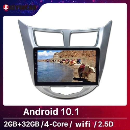 JOYINCAR 2G+32G 2 Din Android 9.1 Car MP5 Player for Hyundai Solaris Accent Verna 2010 2011-2016 Radio Recorder GPS WIFI USB DAB
