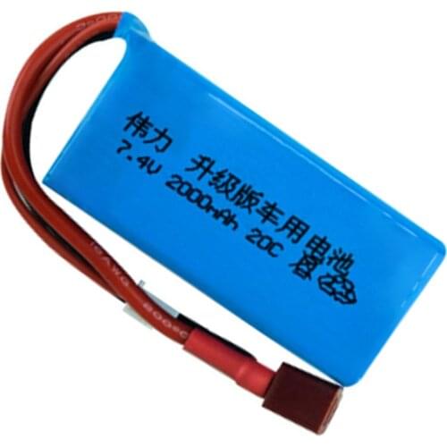 Battery 7.4V 2000mAh for A949 A959-B A969 A979-B K929-B remote Control car 2s 7.4v LiPo battery for Wltoys car