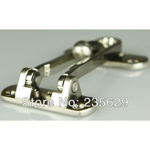 Free Shipping, 215g stainless steel security door fasten,brushed Stainless Steel, metal door guard for interior doors
