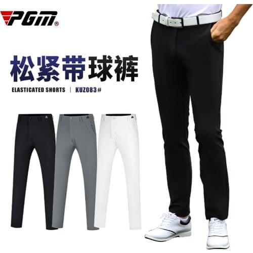 PGM Mens Pants Mens Pants Fashion Golf Pants Golf Summer Pants Breathable and Comfortable Slim