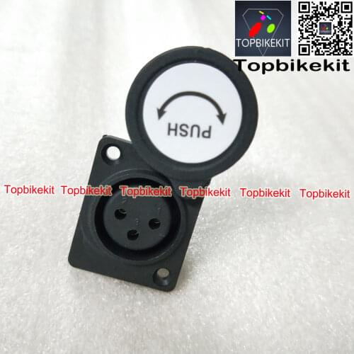 Hailong Battery Case 3XLR charge port 36V / 48V /52V Hailong 1-2 battery Power charge port 3 XLR female Plug