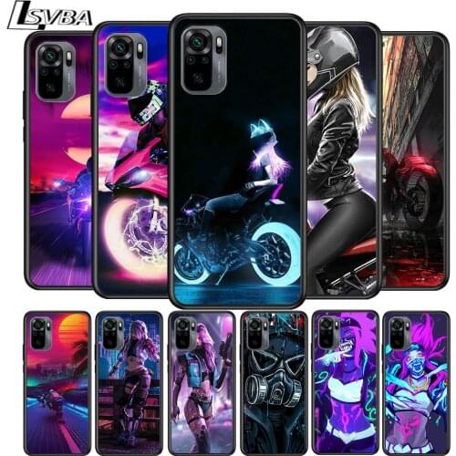 Hot City Street Motorcycle for Xiaomi Redmi Note 10 10S 9 9T 9S 9Pro Max 8T 8Pro 8 7 6 5 Pro 5A 4X 4 Soft Black Phone Case