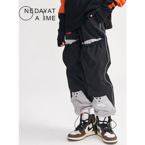 Big pocket Patchwork Harem Joggers Pants Men Cargo Pants Streetwear Hip Hop Harajuku Casual Fashion Loose Trousers Men Clothing