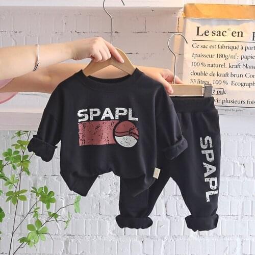 HYLKIDHUOSE 2021 Autumn Baby Girls Boys T Shirt Pants Infant Clothing Sets Children Casual Cotton Sportswear Kids Clothes Outfit