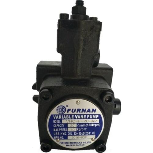 FURNAN Hydraulic pump VARIABLE VANE PUMP MODEL VHO-F-20-A2 FUR NAN HYDRAULICS CO LTD MADE IN TAIWAN