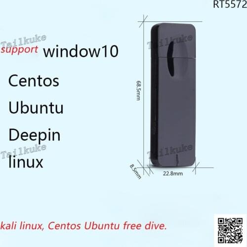 Kali Network Card Dual Frequency 5g Linux Network Card System Penetration Test Wireless Network Card 300m Rt5572
