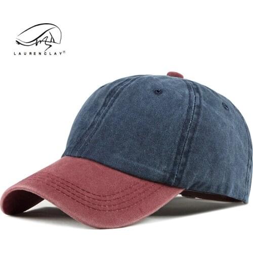 Washable cotton Korean fashion light plate splicing baseball cap mens and womens leisure cap outdoor sunscreen cap