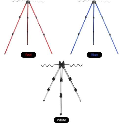 Fishing Rods Support Multifunction Telescopic Rod Holder Foldable Adjustable Outdoor Fishing Equipment Tripod Fishing Rods Stand