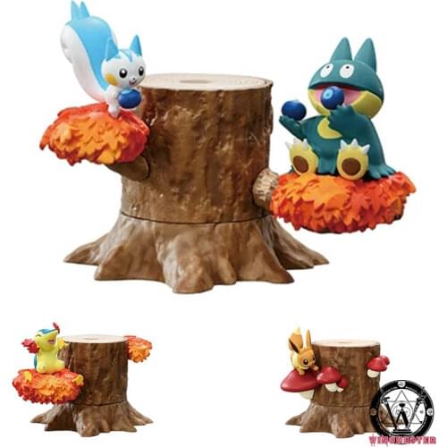 Pokemon Forest CANDY TOY Pikachu Eevee Flareon Greninja Cute Action Figure Model Toys