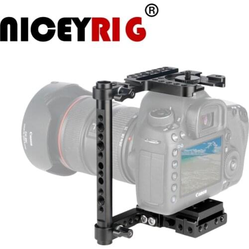 NICEYRIG DSLR Rig Camera Rig for Canon for Nikon for Matsushita for Sony Quick Release Plate Cheese Rod 1/4 Camera Accessories