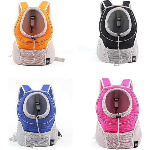 Foldable Mesh Pet Carrier Backpack Bag Breathable Dog Cat Large Capacity Outdoor Travel Carrier Double Shoulder Bag Pet Carrier