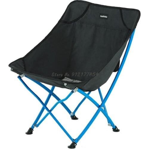 Outdoor Folding Chair Portable Camping Reclining Chair Picnic Back Chair Portable Outdoor Fishing Self Driving Moon Chair
