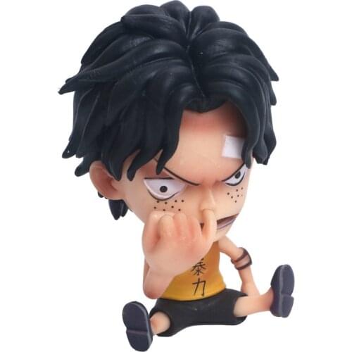 Anime Japanese One Piece 7-12cm Q-version Action Figures Luffy Ace Toys For Boys Collection Model Figurines One Piece Figure