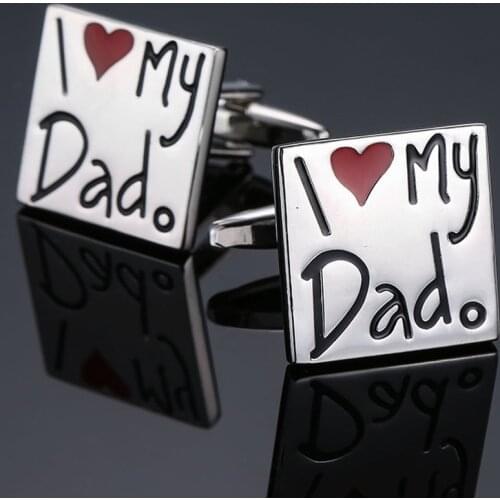 Mens Cufflinks brand new high quality fashion jewelry letter Cufflinks mens business suit pin fathers Day gift