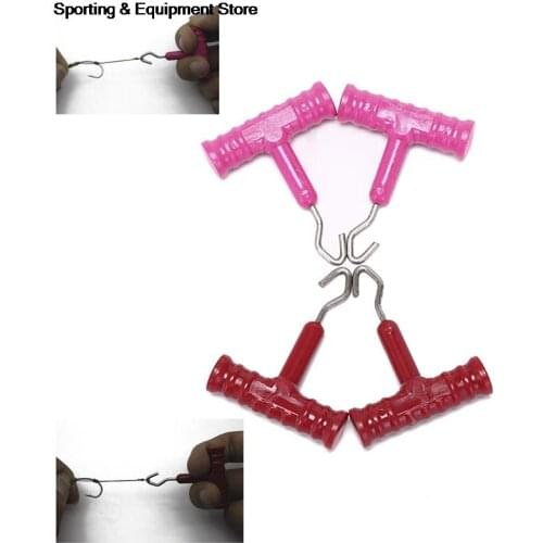 2Pcs/lot Knot Rig Puller Knot Tester Tightener Carp Terminal Tackle for Hair Rig Method Feeder Sets Tool Tackle