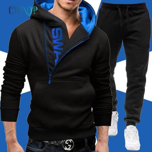 2021 Fashion Autumn Mens Sets Hoodies+Pants Harajuku Sport Suits Casual Sweatshirts Tracksuit Men Sportswear Male Streetwear