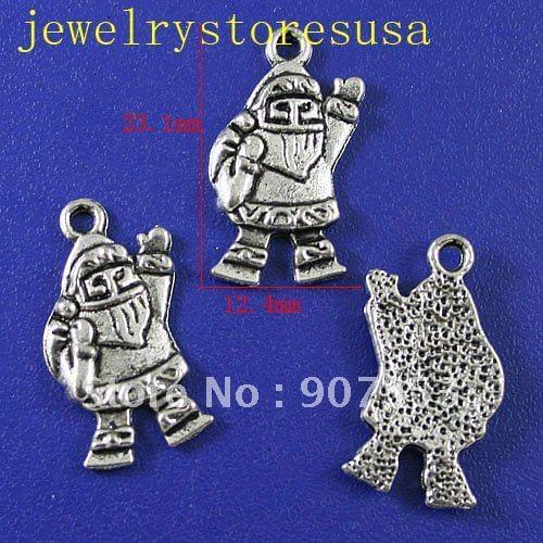 25pcs cute Tibetan silver Santa Claus charms h0056