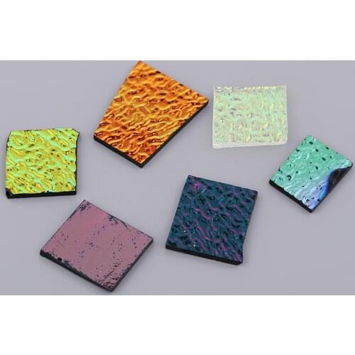 28g Fusible Glass Dichroic Glass Scraps coe90 for DIY Jewelry Making